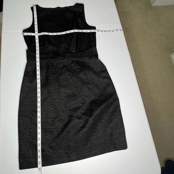 David Meister Silver Gray Jewel‎ Neck Sleeveless Sheath Mini Dress Size 10 - Picture 9 of 11